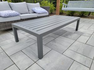 Heavy Duty Slat Style Aluminum Outdoor Coffee Table