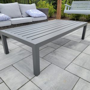 Heavy Duty Slat Style Aluminum Outdoor Coffee Table