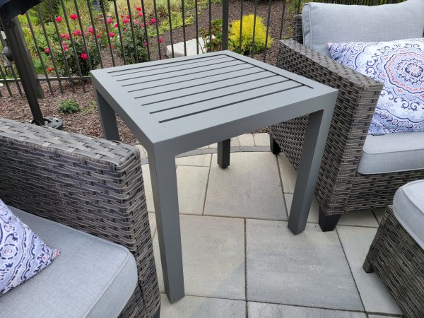 Slat Style Heavy Duty Outdoor Side Table