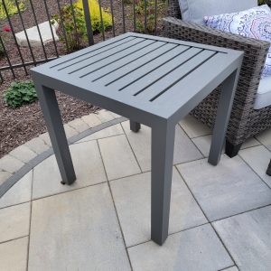 Slat Style Heavy Duty aluminum Outdoor Side Table