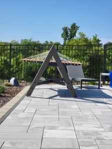 Architectural Style Heavy Duty steel Outdoor Hammock Stand