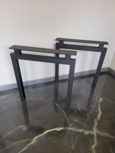 Riser Style Metal Table Legs for Stone Top