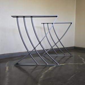 Andalusian style metal table legs for wood dining table