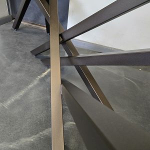 Crossover Style Custom Metal Table Base for Glass Top
