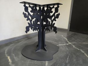 Custom Tree Style Metal Table Base for Wood Dining Table