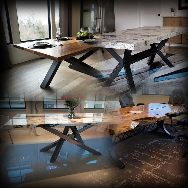 Metal Table Legs Collage of High End, Custom Made Metal Legs for All Applications