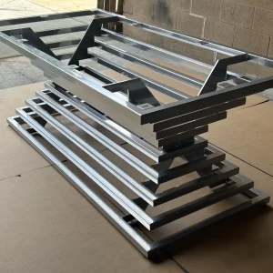 Stacked Hourglass Style Custom Metal Table Base for Dining Tables, Kitchen Tables, Benches, Coffee Tables, Conference Tables, and More!